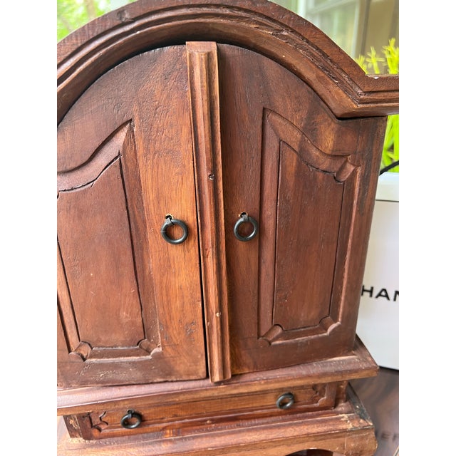 Persian 1970s Small Wooden Persian Jewelry Box Chest Style For Sale - Image 3 of 9