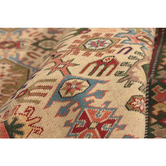 Vintage Turkish Oushak Rug, 05'06 X 06'09 For Sale In Dallas - Image 6 of 10