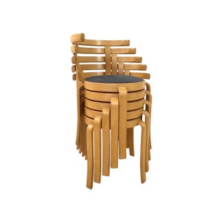 Danish Magnus Olesen Stacking Chairs - Set of 5 For Sale