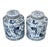 2020s Contemporary Chinoiserie Costal Porcelain Blue & White Tea Jars- a Pair For Sale - Image 5 of 6