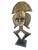 1980s Large Vintage Bakota Brass and Wood Sculpture W/Stand 44.5" H Gabon For Sale - Image 5 of 8