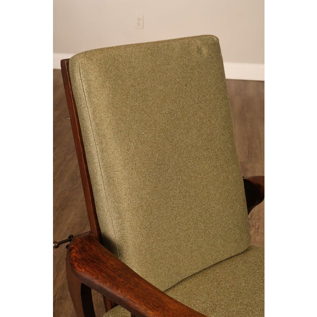 Victorian Antique Victorian Oak Morris Reclining Chair For Sale - Image 3 of 18