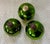 Hollywood Regency Green Kugel Ornaments - 1900's - Set of 4 For Sale - Image 3 of 13
