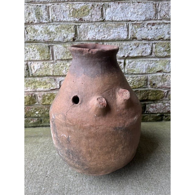 Turkish Rustic Turkish Terra Cotta Clay Pot For Sale - Image 3 of 10