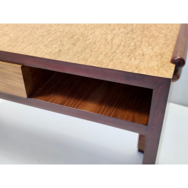 Art Deco Italian Birch and Beech Writing Desk, 1940s For Sale - Image 12 of 17