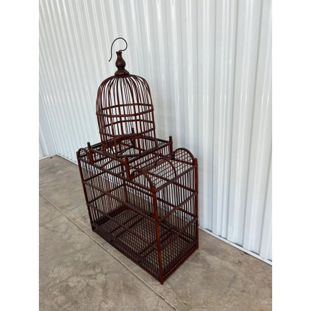 Stunning architectural piece for your home. Could be hung or set on a table top. Put a plant inside it! The room portion...