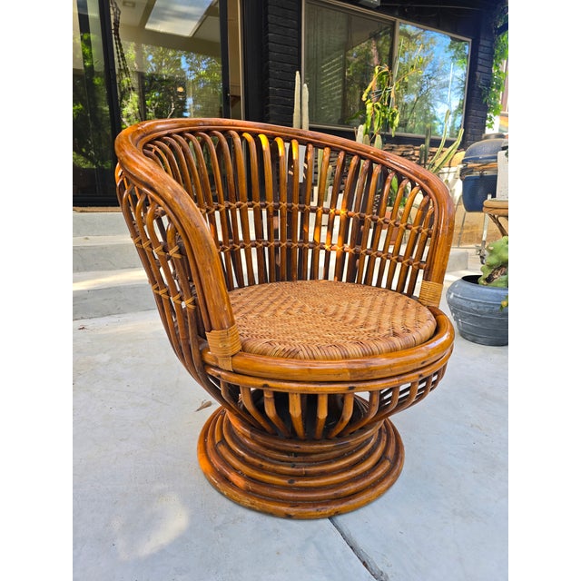 Mid-Century Modern Late 20th Century Swivel Chair Attributed to Franco Albini For Sale - Image 3 of 11