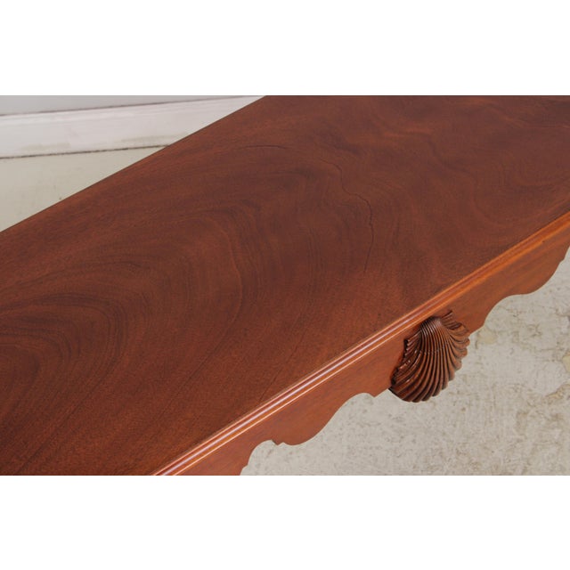 Kindel Irish Georgian Style Mahogany Console Table For Sale - Image 9 of 14
