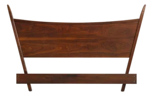 George Nakashima for Widdicomb Queen Headboard in Oiled Black Walnut, 1958