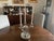 Godinger Vintage Shabby Shic Godinger Silver Plated Epergne 3 Branch Candleabra Mirror Tray For Sale - Image 4 of 9