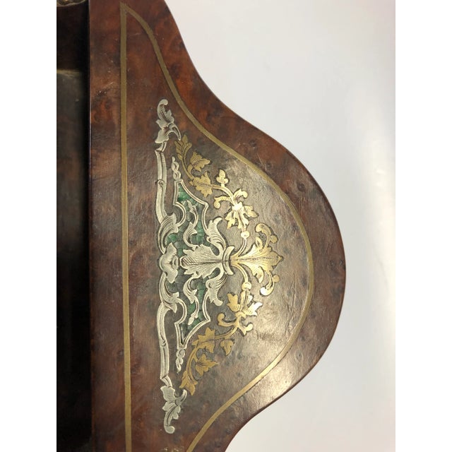 Late 18th Century Late 18th Century Antique Burlwood Inlaid Basket For Sale - Image 5 of 11