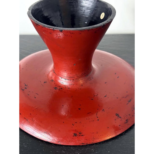 Rare Japanese Negoro Stem Dish Momoyama Edo Period For Sale - Image 15 of 18
