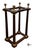Vintage Edwardian Style Distressed Wood & Brass Umbrella Stand For Sale - Image 9 of 9