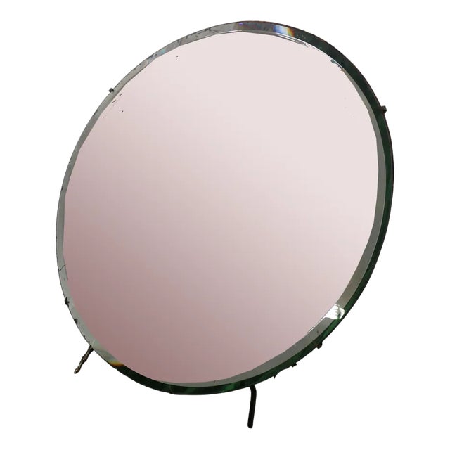 Round Table Mirror by Luigi Fontana & C, talian ,1950s For Sale