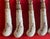 Antique 18th Century English George II Bow Porcelain Dinner Knives With Blades by Frazer & Haws, London Circa 1750 - A Set of 12 For Sale - Image 4 of 12