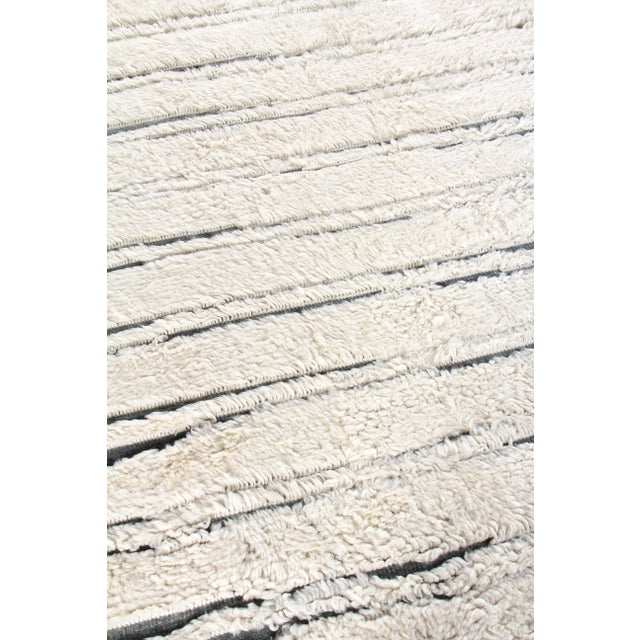 Weighton Ivory/Dark Gray Hand knotted Wool Area Rug - 12'x15' For Sale In Los Angeles - Image 6 of 8