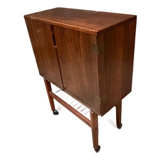 Danish Mid-Century Modern Cocktail Bar Cabinet Svend Langkilde Møbler For Sale