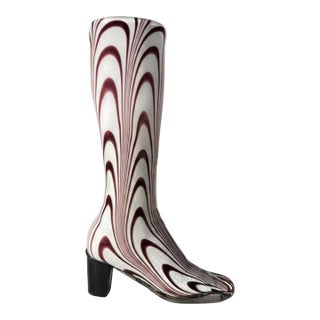 Vintage Murano Glass Boot Vase For Sale