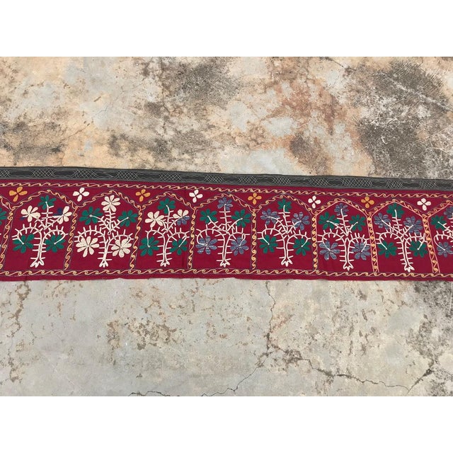 Boho Chic Handmade Long Table Runner with Boho Style, 1980s For Sale - Image 3 of 10