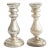 19th Century French Silvered Mercury Candlesticks - A Pair For Sale