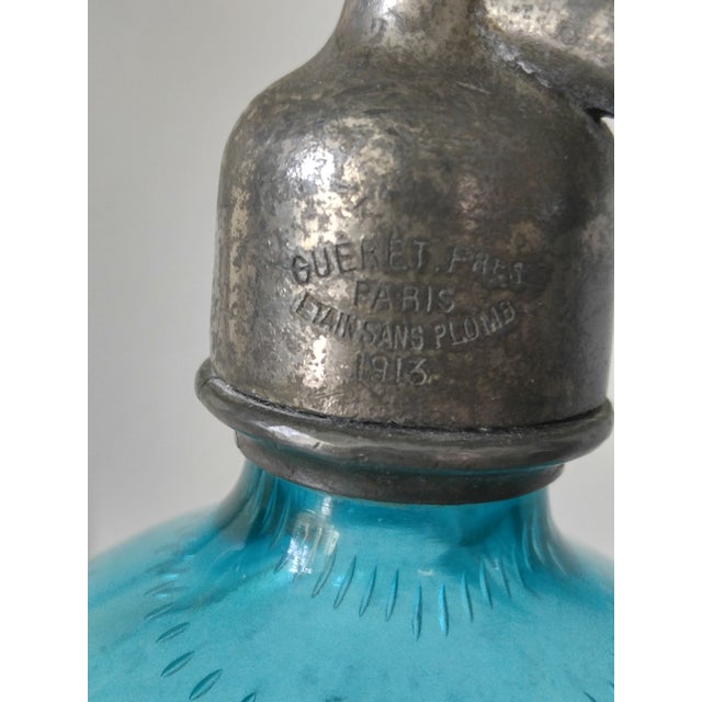 1913 Louis Dupont Bullicante Glass Seltzer Bottle Chairish