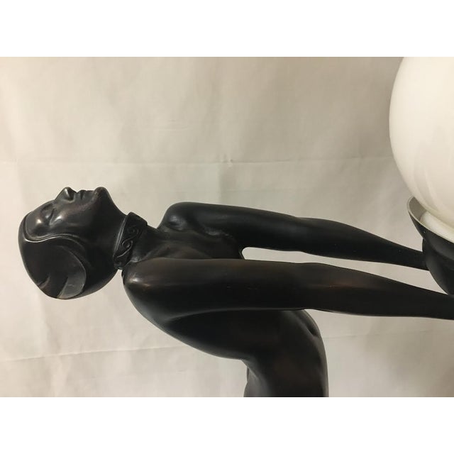 1970s Art Deco Sculptural Lamp Clarté' Originally by Le Verrier 1928 For Sale - Image 5 of 10
