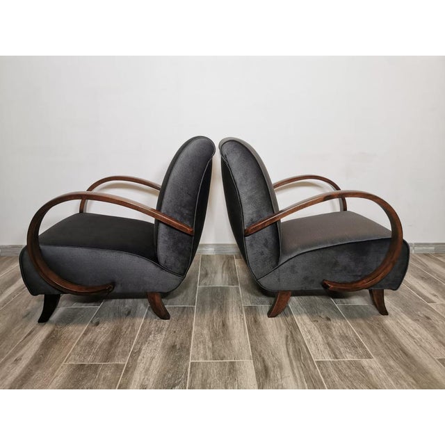 Set of Armchairs by Jindrich Halabala, 1940s, in Restored conditions. Designed 1920 to 1949 I have official proof of...