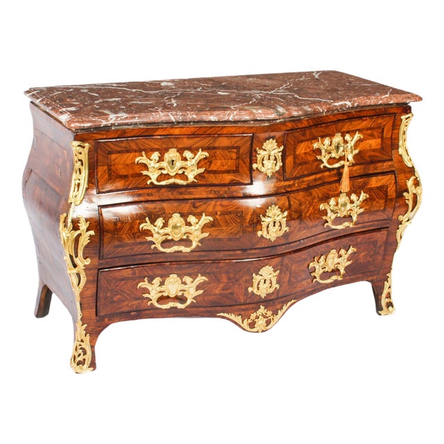 French Regency Ormolu Mounted Chest of Drawers, 18th Century For Sale