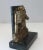 Bronze Pair of Bronze Monkey and Green Marble Bookends For Sale - Image 8 of 10