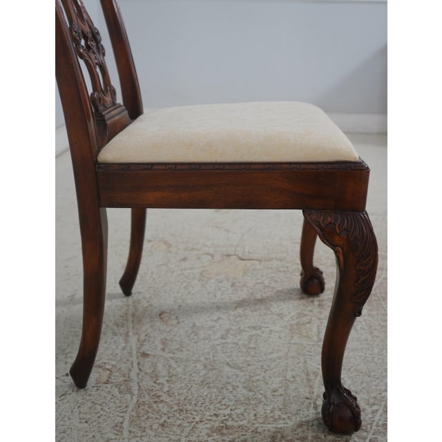 Set of 6 Theodore Alexander Chippendale Mahogany Dining Room Chairs For Sale - Image 11 of 18