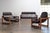 Percival Lafer Brazilian Modern Leather Sofas and Lounge Chair by Percival Lafer, 1970s, Set of 3 For Sale - Image 4 of 18