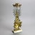 Metal Pair of Antique Gilt Bronze, Marble & Cut Crystal Floral Form Girandoles Cicra 1890 For Sale - Image 7 of 10