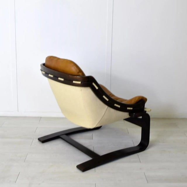 Vintage Krona Lounge Chair by Ake Fribytter for Nelo, 1970s, in Good conditions. Designed 1970 to 1979 I have official...