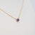 Amethyst Necklace in Solid 14k Gold – Oval 6x4mm Bezel Set Gemstone Pendant For Sale In Columbus - Image 6 of 9