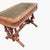 Antique 19th C American Victorian Walnut Parlor Table New Leather Top For Sale In Philadelphia - Image 6 of 14