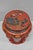Chinoiserie Vintage Chinoiserie Red Lacquer Pedestal Plant Stand Garden Stool Side Table (A) For Sale - Image 3 of 15