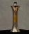 Gold Brass and Chrome Table Lamp, 1970 For Sale - Image 8 of 9