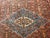 Vintage Persian Bibikabad Rug, Hand-Knotted Wool, Herati Geometric Pattern, Rust Red & Blue, 9x12 For Sale - Image 14 of 18