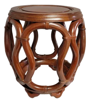 Chinese Carved Hongmu Hardwood Drum Stool – Rosewood, Mid 20th C