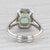 Green 2.59ctw Emerald Diamond Halo Engagement Ring 18k White Gold Size 6 Gia For Sale - Image 8 of 8
