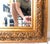 Large Vintage Ornate Gold Beveled Hanging Wall Mirror For Sale - Image 9 of 11