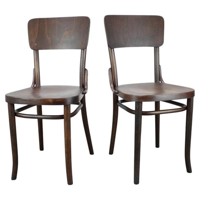 Bentwood Chairs from Thonet, Former Czechoslovakia, 1920s, Set of 2 For Sale - Image 15 of 15