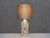 1960s Bubble Glass Table Lamp with Silk Shade by Josef Schott for Smålandshyttan, Sweden, 1960s For Sale - Image 5 of 13