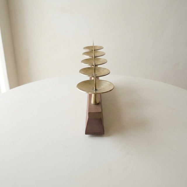 A superb decorative/useful/gift item, made in the Art Deco Modernist style in Denmark. Made of teak wood and brass, in...