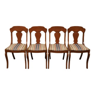 Set of 4 Pennsylvania House Solid Cherry Independence Hall Traditional Style Dining Side Chairs 4830 For Sale