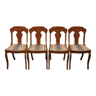 Set of 4 Pennsylvania House Solid Cherry Independence Hall Traditional Style Dining Side Chairs 4830 For Sale