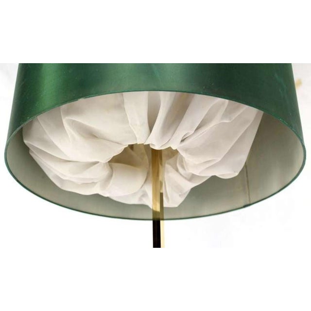 Mid 20th Century Mid-Century Modern Machined Solid Brass Floor Lamp in Style of Tommy Parzinger For Sale - Image 5 of 10