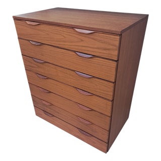 Mid-Century Tallboy Chest of Drawers in Teak, Europa, 1960s For Sale