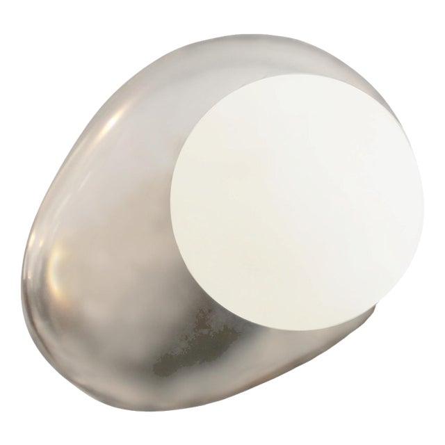 Organic Murano Glass Wall Light with Opaline Diffuser, Italy, 1970s For Sale