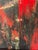 Textile Dark Abstract Oil on Canvas Painting Norma Smith For Sale - Image 7 of 10